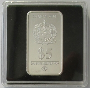 Samoa 5 Dollars 2014 Weihnachten