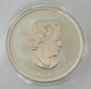 Kanada 5 Dollars 2014 Maple Leaf World Money Fair Privy
