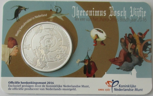 Netherlands 5 Euro 2016 Hieronymus Bosch