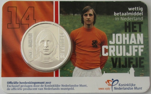 Niederlande 5 Euro 2017 Johan Cruiff