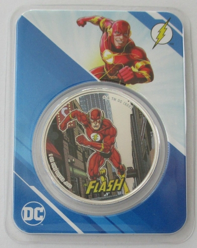 Samoa 5 Dollars 2023 DC Comics Flash Koloriert