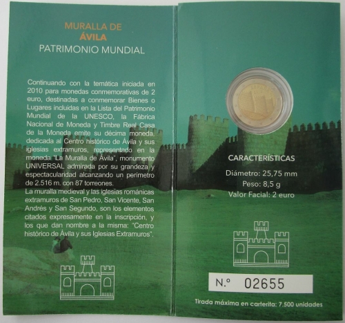 Spain 2 Euro 2019 UNESCO Ávila Proof
