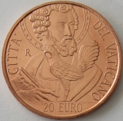 Vatican 20 Euro 2024 Art & Faith Gallo di San Pietro BU