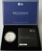 United Kingdom 2 Pounds 2015 Britannia 1 Oz Silver BU