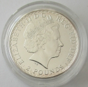 United Kingdom 2 Pounds 2015 Britannia 1 Oz Silver BU