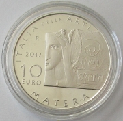 Italien 10 Euro 2017 Italia delle Arti Sassi di Matera in...