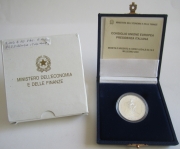 Italy 10 Euro 2003 Council Presidency Silver BU