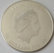 Fiji 50 Dollars 2012 Egyptian Jewels Hatshepsut