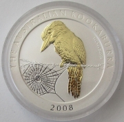 Australien 1 Dollar 2008 Kookaburra Gilded