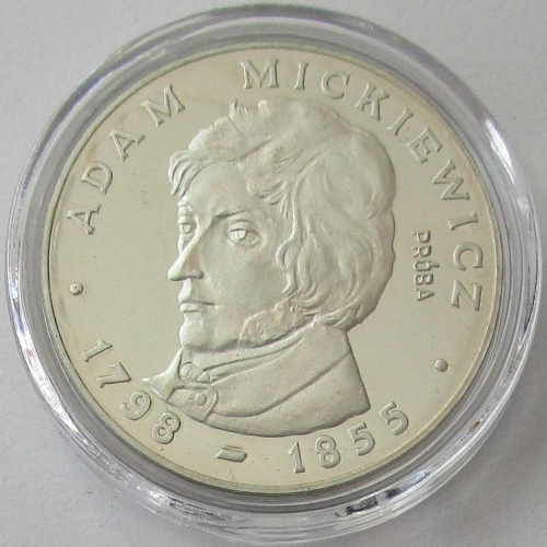 Poland 100 Zlotych 1978 Adam Mickiewicz Silver Pattern