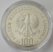 Polen 100 Zlotych 1978 Adam Mickiewicz Probe