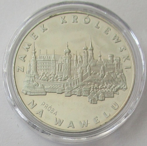 Poland 100 Zlotych 1977 Wawel Castle in Cracow Pattern Silver