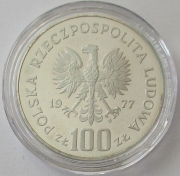 Polen 100 Zlotych 1977 Wawel in Krakau Probe
