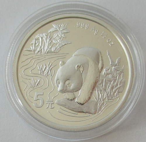 China 5 Yuan 1997 Panda 1/2 Oz Silver