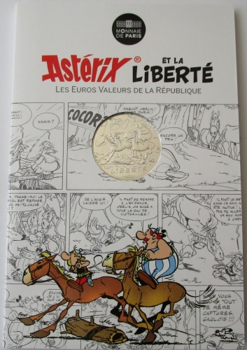 France 10 Euro 2015 Asterix Liberté Tour de France Silver