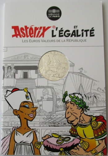 Frankreich 10 Euro 2015 Asterix Egalité Cäsar & Kleopatra
