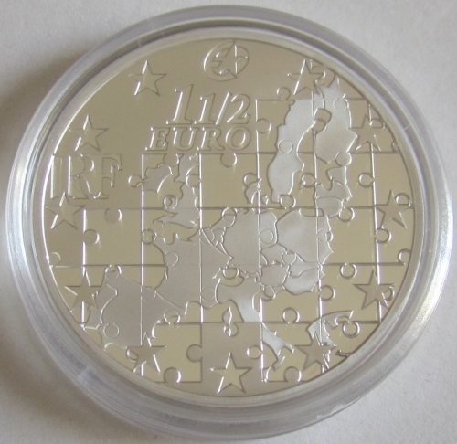 France 1.50 Euro 2004 Eurostar Europa EU Enlargement Silver