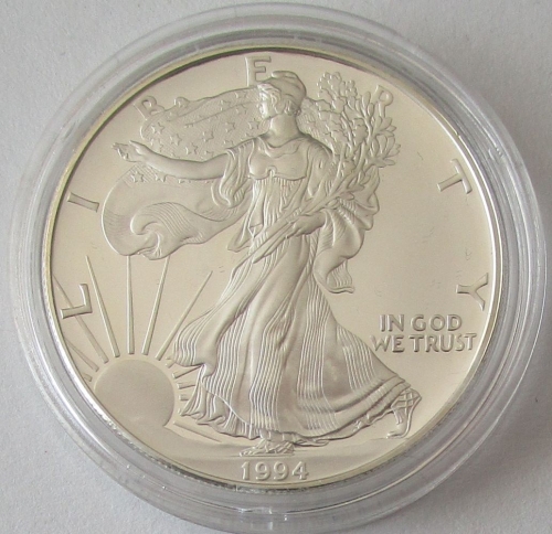 USA 1 Dollar 1994 American Silver Eagle 1 Oz Silver Proof