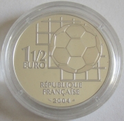 France 1.50 Euro 2004 100 Years FIFA Silver