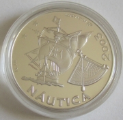 Portugal 10 Euro 2003 Ibero-America Ships Carrack Silver...