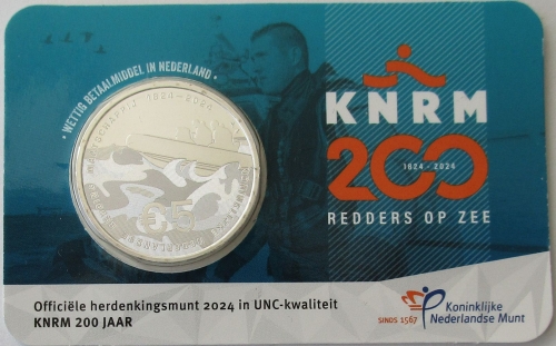 Niederlande 5 Euro 2024 200 Jahre Seenotrettung