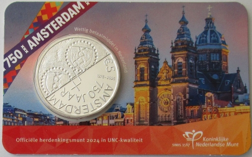 Netherlands 5 Euro 2024 750 Years Amsterdam