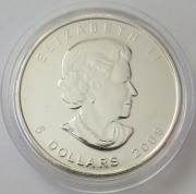 Canada 5 Dollars 2009 Maple Leaf 1 Oz Silver