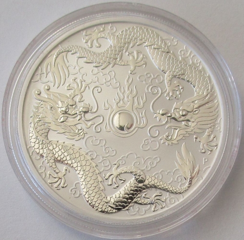 Australien 1 Dollar 2019 Chinese Myths & Legends Double Dragon