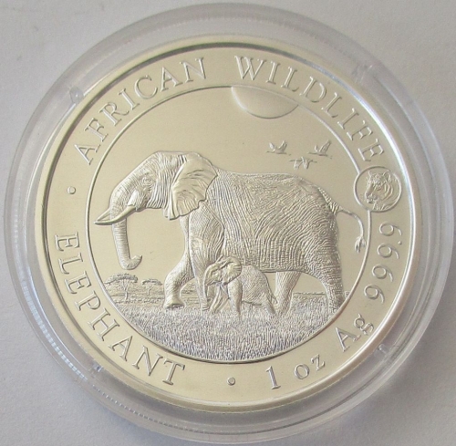 Somalia 100 Shillings 2022 Elefant Lunar Tiger Privy