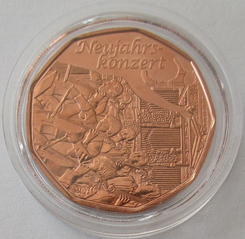 Österreich 5 Euro 2016 Neujahr Neujahrskonzert