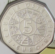 Austria 5 Euro 2015 New Year Die Fledermaus Silver BU