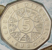 Austria 5 Euro 2013 New Year Viennese Waltz Silver BU
