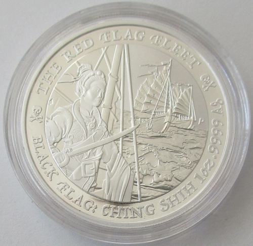 Tuvalu 1 Dollar 2021 Black Flag Ching Shih