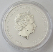 Tuvalu 1 Dollar 2021 Black Flag Red Flag Fleet von Ching...