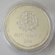 Estonia 10 Euro 2014 Olympics Sochi Silver