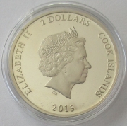 Cook-Inseln 2 Dollars 2013 Venomous Spiders Brazilian Wandering Spider