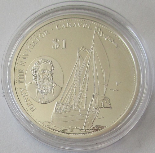 Salomonen 1 Dollar 2018 Schiffe Heinrich der Seefahrer