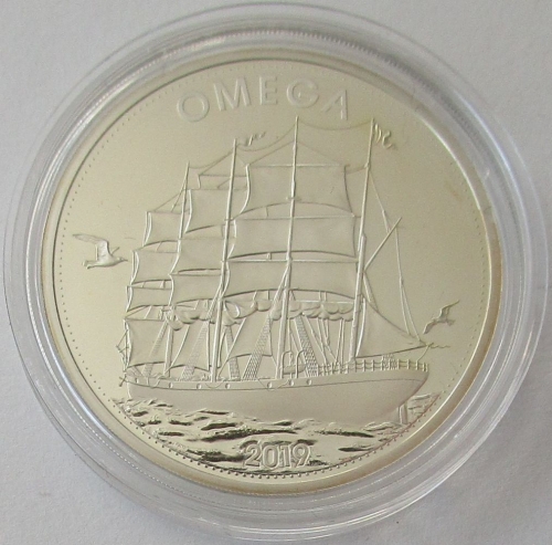 Djibouti 100 Francs 2019 Ships Omega Silver