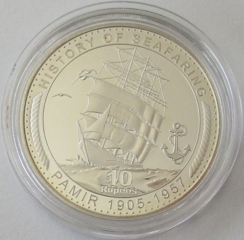 Seychellen 10 Rupees 2015 Schiffe Pamir