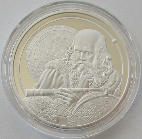 Niue 2 Dollars 2021 Icons of Inspiration Galileo Galilei 1 Oz Silver
