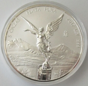 Mexiko Libertad 5 Oz Silber 2017 Reverse Proof