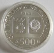 Yugoslavia 500 Dinara 1982 Olympics Sarajevo Alpine...