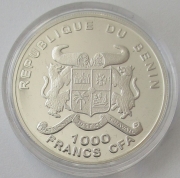 Benin 1000 Francs 2002 Schiffe Klaus Störtebeker