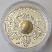Polen 10 Zlotych 2008 Olympia Beijing Wasserball