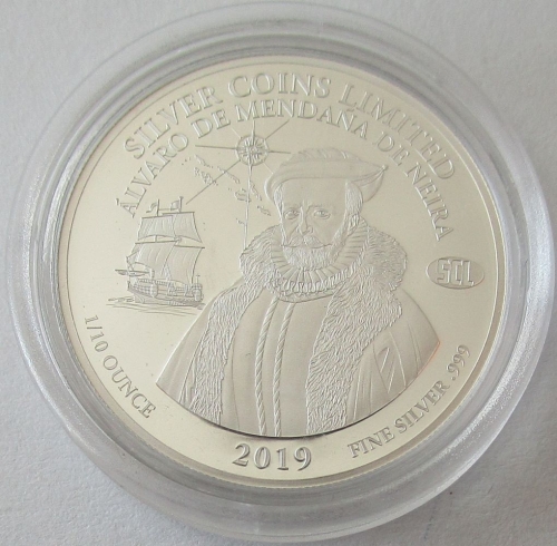 Salomonen 1 Dollar 2019 SCL Álvaro de Mendaña de Neira