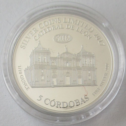 Nicaragua 5 Cordobas 2017 SCL12 Catedral de León
