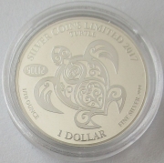 Salomonen 1 Dollar 2017 SCL12 Schildkröte