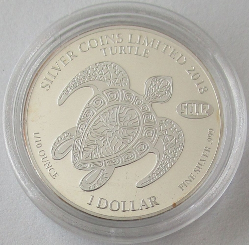 Salomonen 1 Dollar 2018 SCL12 Schildkröte