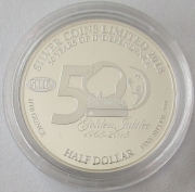 Nauru 1/2 Dollar 2018 SCL12 50 Years Independence 1/10 Oz Silver