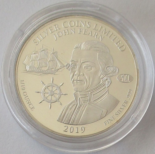 Nauru 1/2 Dollar 2019 SCL John Fearn